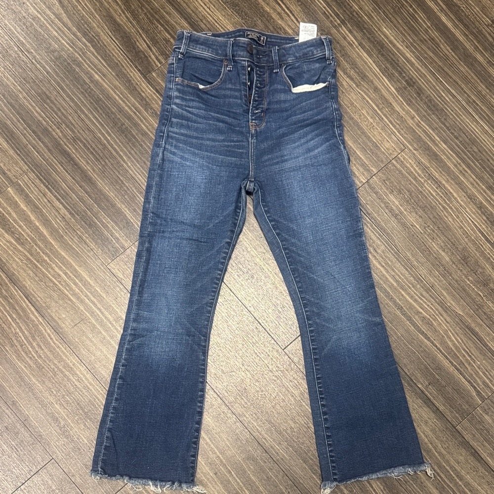 Abercrombie & Fitch Dark Blue Flare Jeans